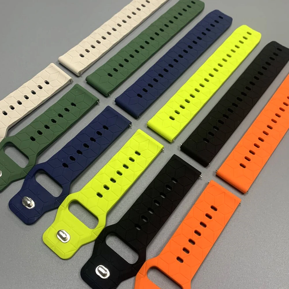 Correa de silicona de 22mm para Garmin Vivoactive4 Forerunner 255 265 570 47mm, correa de reloj para Garmin Venu 4 45mm 3 2, pulsera deportiva suave - imagen 4