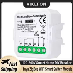 Módulo Interruptor Inteligente WiFi y Zigbee con Contacto Seco