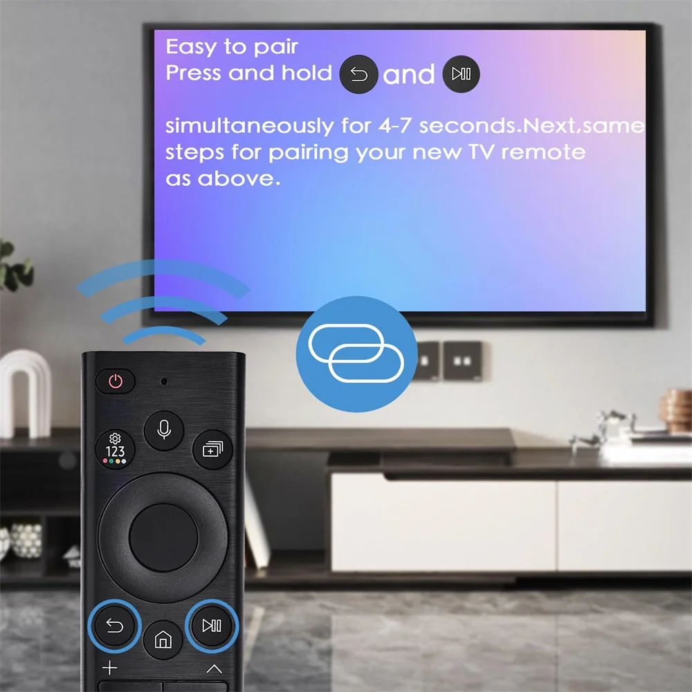 BN59-01385A de control remoto por voz para televisores Samsung Smart TV 2019-2023 Crystal UHD Neo QLED OLED 4K 8K Series (sin función solar) - imagen 5