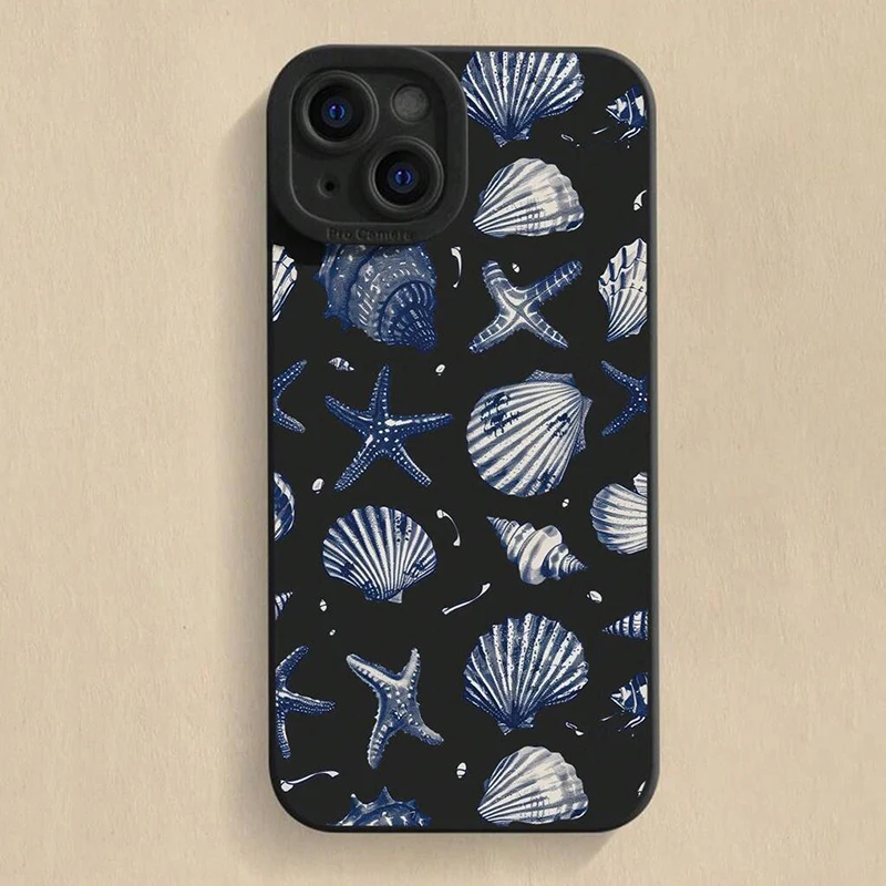 Funda de teléfono de silicona con diseño de estrella de mar para Xiaomi Poco F7 F6 F5 X3 X5 X6 X7 M6 Pro, funda de parachoques de TPU suave mate a prueba de golpes
