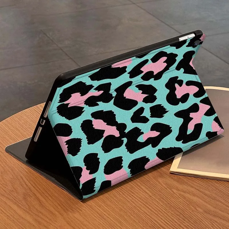 Color creativo estampado de leopardo para Samsung Galaxy Tab A A7 A8 A9 A11 S6 S11 10,1 10,4 10,5 pulgadas Lite Plus funda para tableta