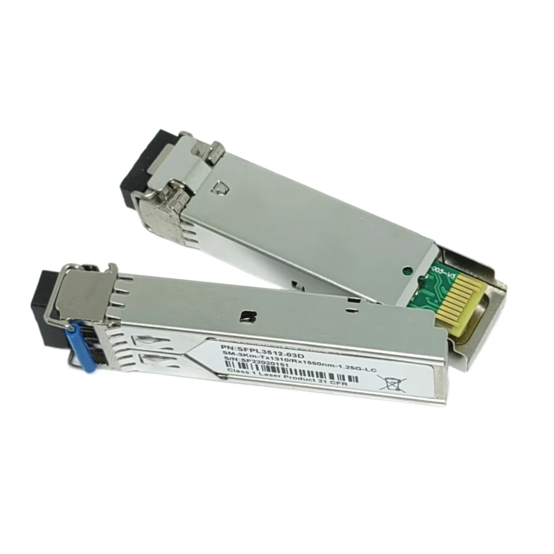 Módulo LC SFP de 1Gb Transceptor óptico de fibra Bidi único Gigabit 3-80km Compatible con Arista/Extreme/Mikrotik/Cisco Wwitch - imagen 5