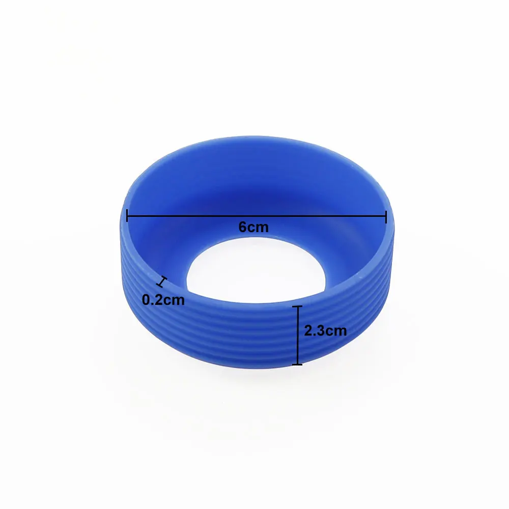 JCD-funda protectora de silicona para botella de agua, accesorio con rosca, antideslizante, 6cm - imagen 2