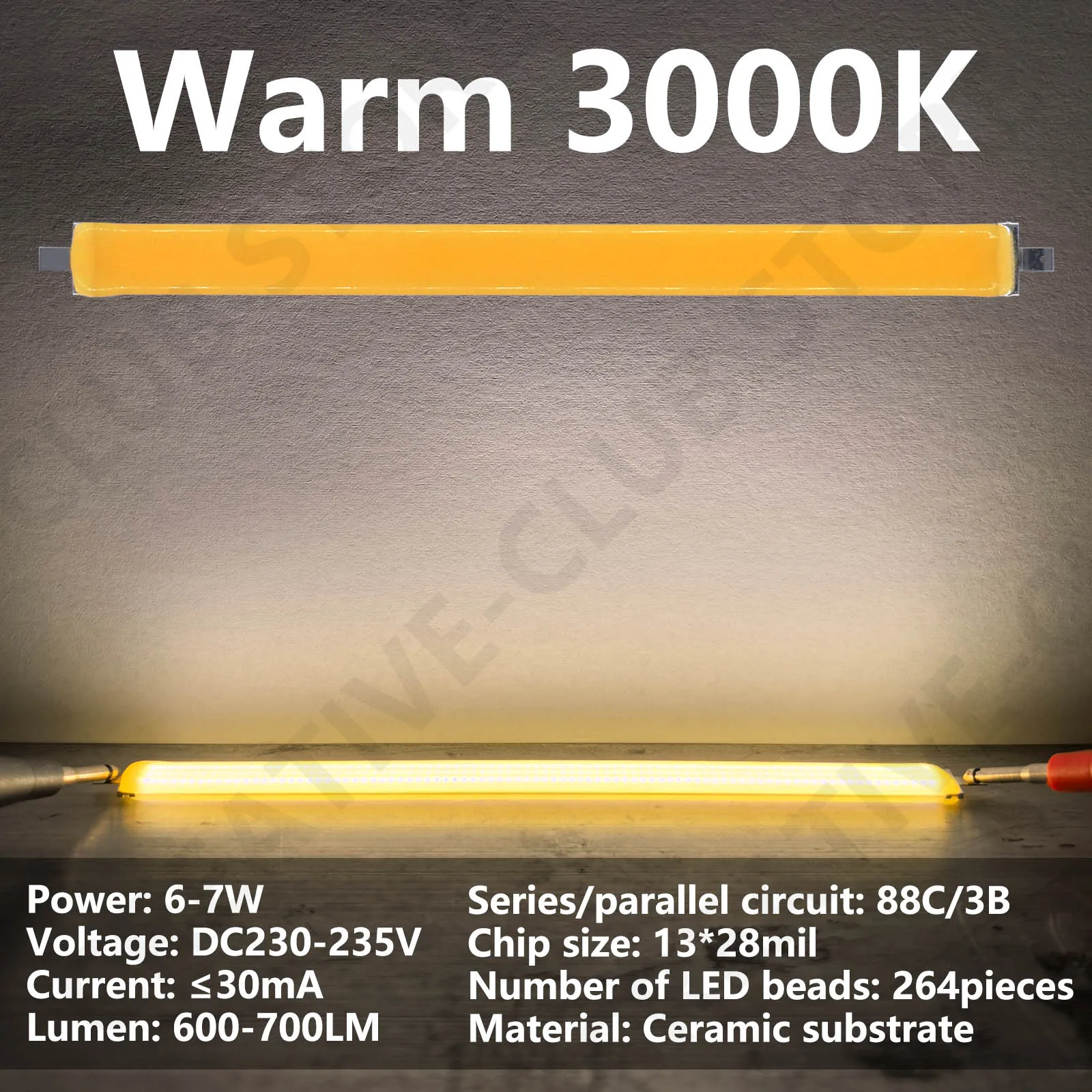 Fuente de luz LED DC230-235V 6-7W lámpara COB de cerámica blanco neutro luces blancas cálidas DIY para módulo de Chip LED bombilla tira tubos de luz - imagen 3