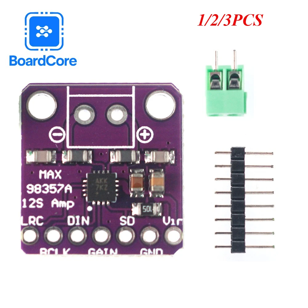 1/2/3 Uds MAX98357 MAX98357A I2S 3W amplificador Clase D interfaz de ruptura módulo decodificador DAC para Raspberry Pi Esp32