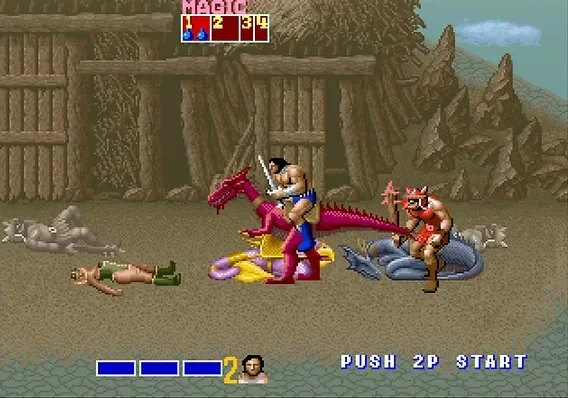 Cartucho de juego hecho a mano Golden AX MVS NEO GEO Retro Arcade Game - imagen 4