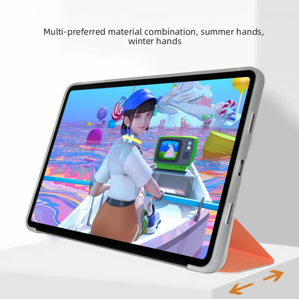 Funda delgada para tableta TECLAST T60Ai, soporte plegable triple de cuero PU con encendido/apagado automático para Teclast T60Ai 12 "2025 - imagen 3