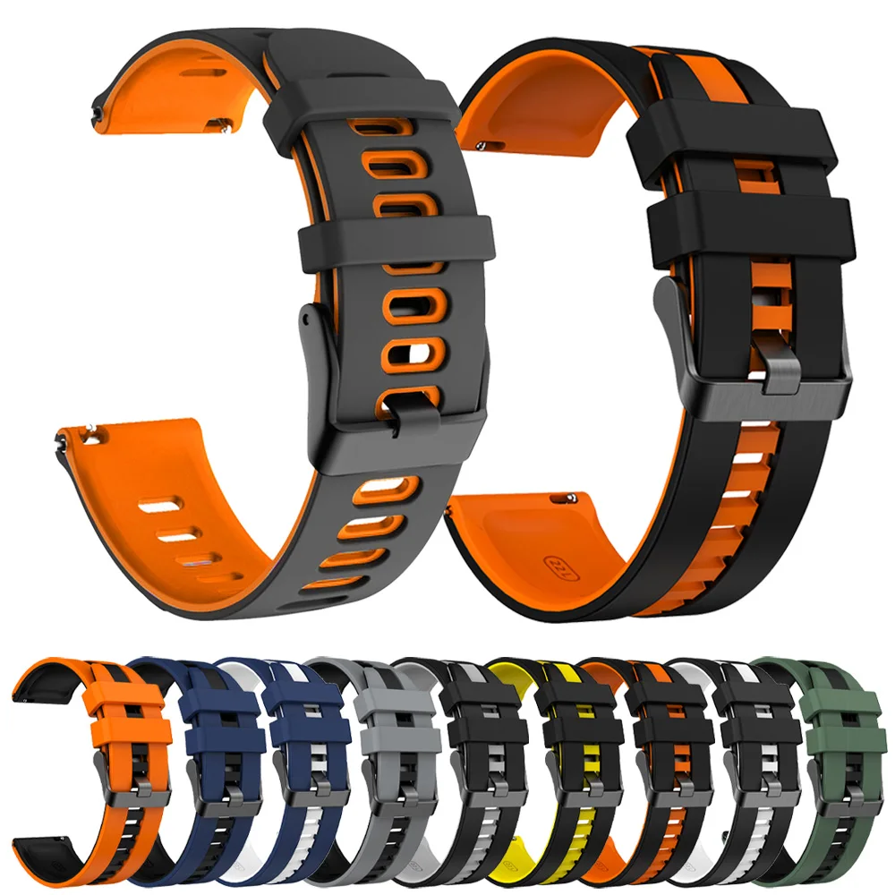 Correa deportiva de dos tonos de 22mm para Xiaomi Watch color 2 Band Mi Watch 2 Pro S4 S1 Pro pulsera para Redmi Watch 5 Lite/Active Correas - imagen 2