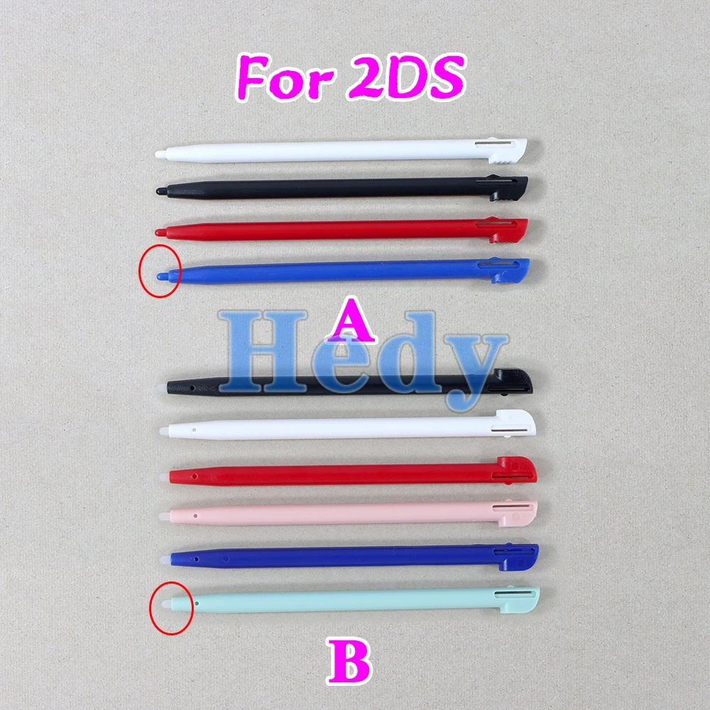 Piezas para Nintendo 2DS, lápiz óptico de plástico para pantalla táctil, para consola de juegos 2DS, 500 - imagen 2