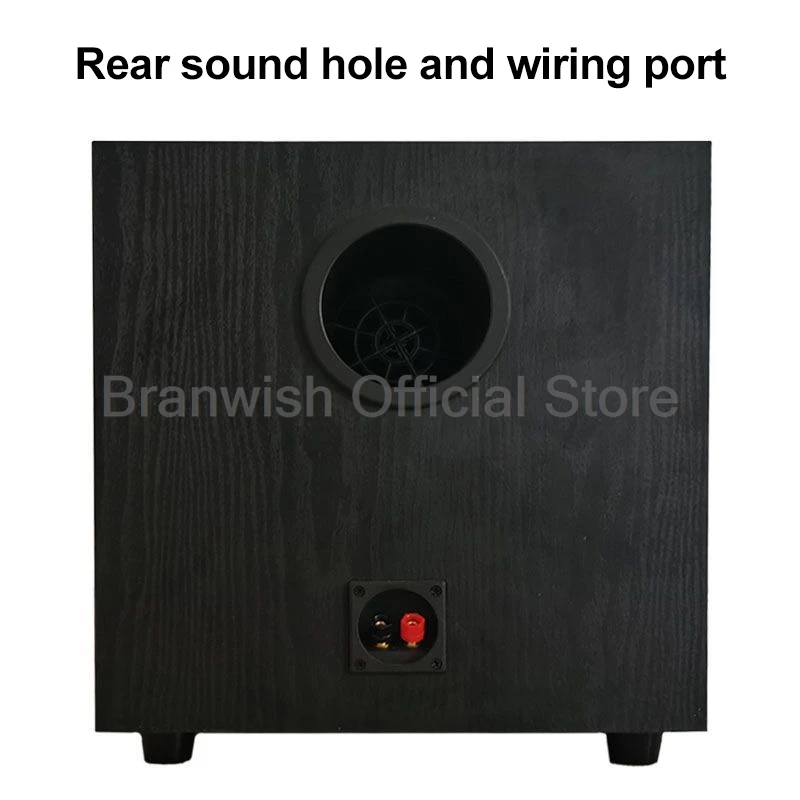 Subwoofer pasivo de 400W y 10/12 pulgadas, subwoofer portátil HiFi de 4ohm, altavoz Supergraves de pared Echo negro para cine en casa, escritorio, KTV - imagen 4