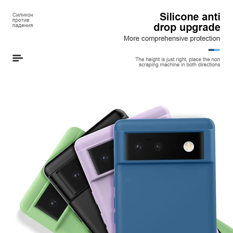 Funda de teléfono de silicona líquida a la moda para Google Pixel 7 8 Pro 7A 6A fundas para Google Pixel 6 7 6 8 Pro cubierta trasera suave a prueba de golpes - imagen 5