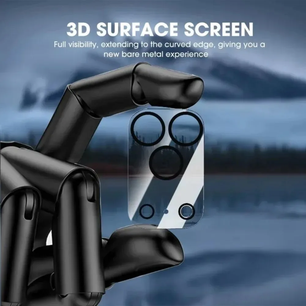 4 Uds cubierta protectora de pantalla de lente de cámara para iPhone 17 16 Pro Max 17 Air 16 Plus HD películas de protección de lente de vidrio templado transparente - imagen 3