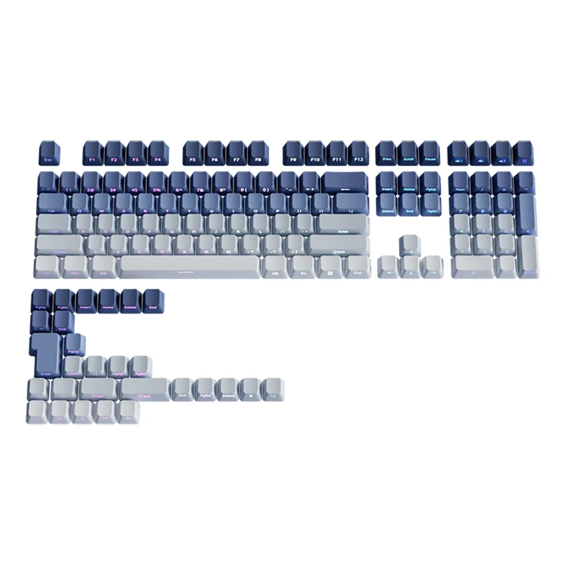 Whale of Dream OEM perfil PBT teclas de doble disparo 135 teclas lado impreso brillo a través de teclas para interruptores MX teclados para juegos - imagen 5