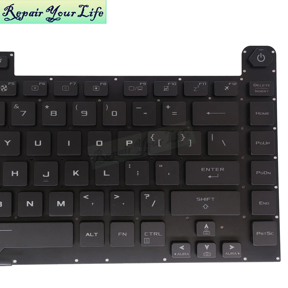 Teclado retroiluminado RGB de EE. UU. Para ASUS ROG Strix G531, G532, G531GW, G531GV, G531GT, G532LWS, G532LV, G532LW, V184262AS1, 0KN1-8T1US11 - imagen 4