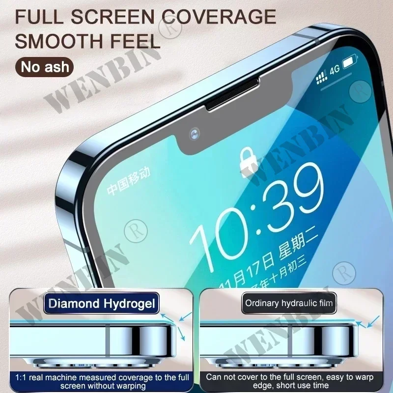 Película de hidrogel para Samsung S26 25 S24 Ultra S23 S22 Ultra Plus FE, Protector de pantalla de cubierta completa para Samsung A56 A36 A15 A16 5G, 5 uds. - imagen 3