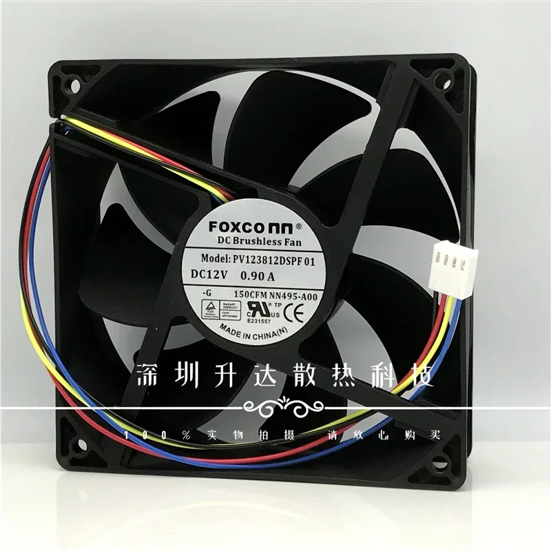 Nuevo Foxconn PV123812DSPF01 12CM 120*120*38MM DC12V 0.90a ant B3 L3 + ventilador de refrigeración silencioso del chasis de la tarjeta gráfica