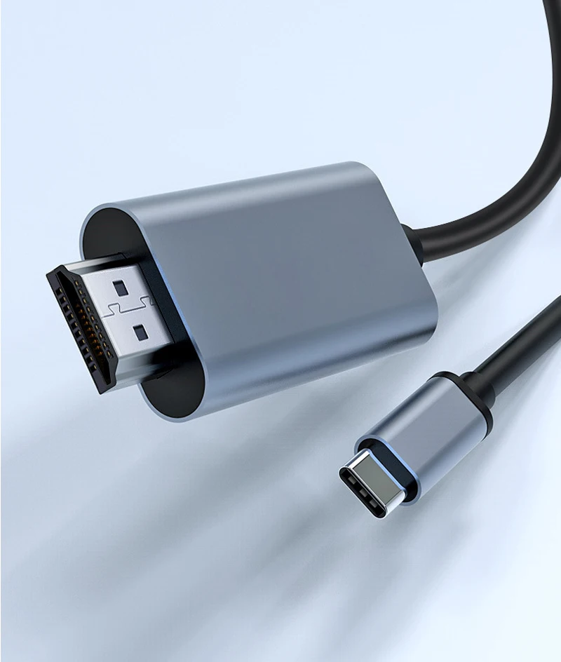 Cable USB TYPE-C a HDMI, Compatible con HDMI 2,0, 4K, 60Hz/30Hz, teléfono, tableta, PC, portátil a HDTV, MONITOR, proyector, teléfono Huawei, 2M - imagen 2