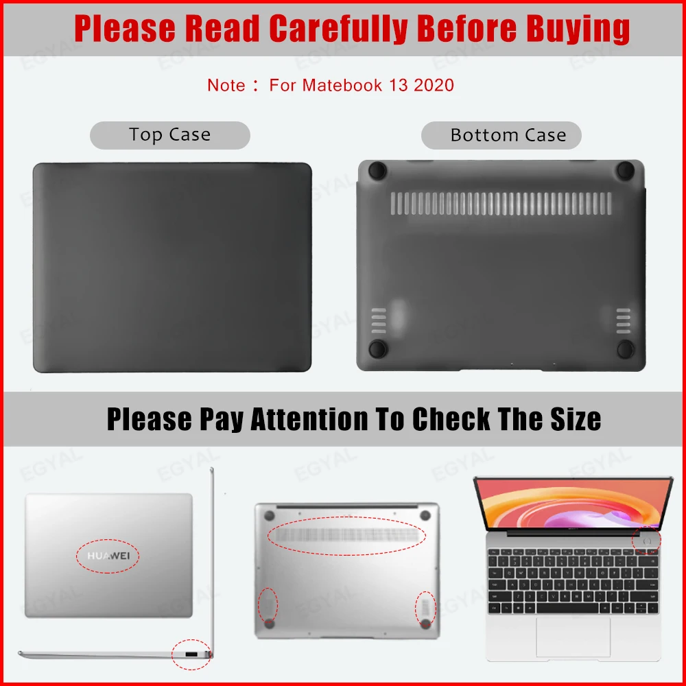 Funda de ordenador portátil para HuaWei MateBook 13, cubierta para Matebook 13 2020, WRTB-WAI9L, WRTB-WAH9L, WRTB-WFH9L, WRT-W19, 2020 - imagen 2