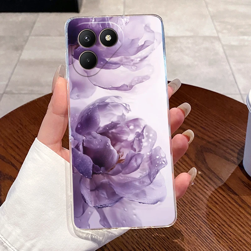 Para Tecno Pova 7 Neo funda transparente estética de lujo Linda funda trasera de silicona suave Techno Pova 7 Neo funda de teléfono transparente de TPU