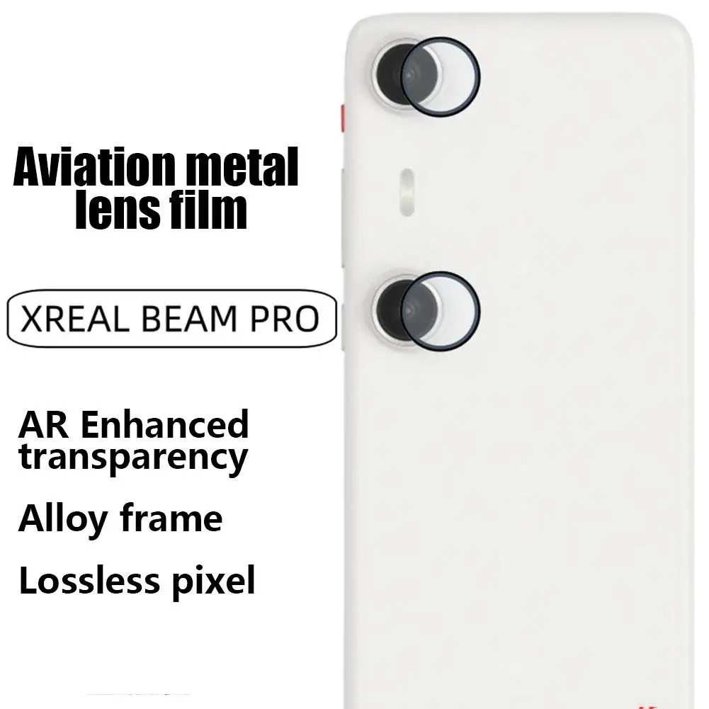 Película de lente de teléfono XREAL Beam Pro, película de Metal ojo de halcón, cámara HD, vidrio templado, pegatina antirreflejos - imagen 4