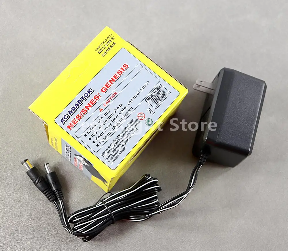 10 Uds. Para NES Super Nintendo SNES Sega Genesis enchufe estadounidense cargador de corriente alterna la entrada es 110-240V 60Hz salida DC 9V 850mA Cable adaptador - imagen 5