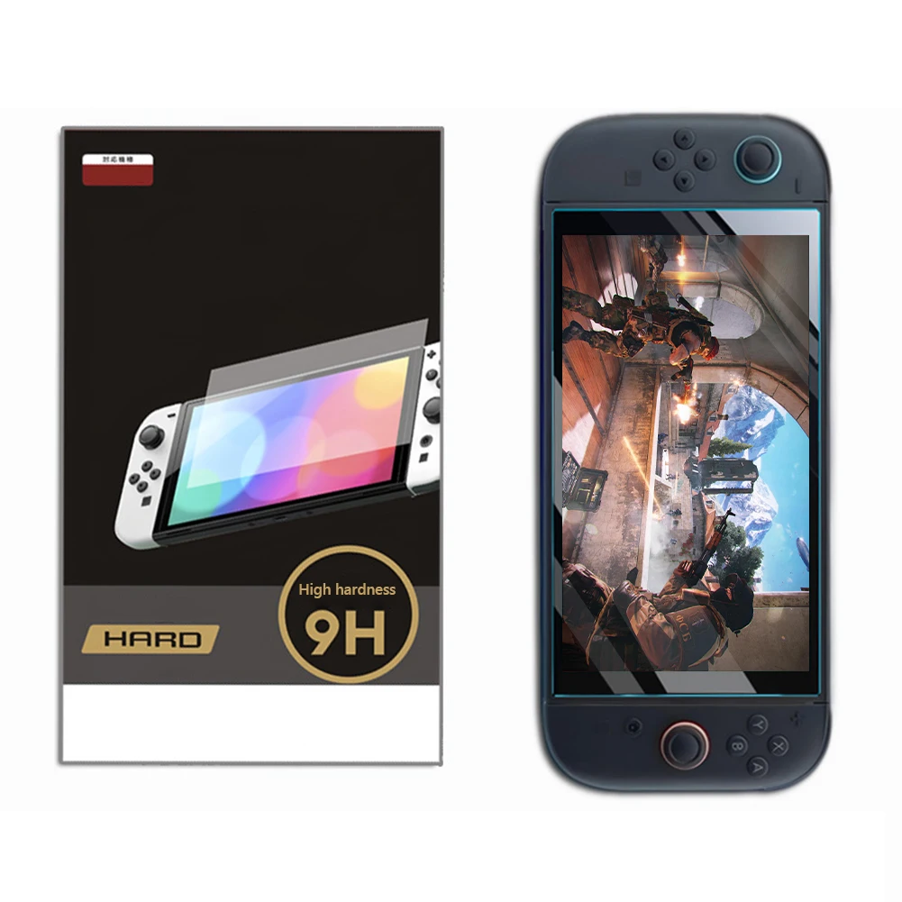 Protector de pantalla de vidrio templado antiarañazos, película templada para accesorios Nintendo Switch2 2025 - imagen 4