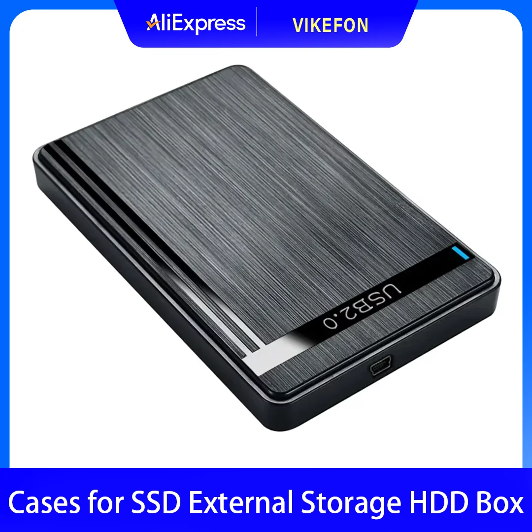 Caja HDD SATA a USB3.0 de 2,5 ", carcasas para discos duros móviles para almacenamiento externo SSD, caja HDD con Cable USB3.0/2.0 ABS
