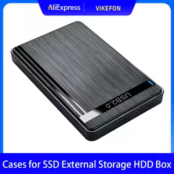 Caja HDD SATA a USB3.0 de 2,5 ", carcasas para discos duros móviles para almacenamiento externo SSD, caja HDD con Cable USB3.0/2.0 ABS