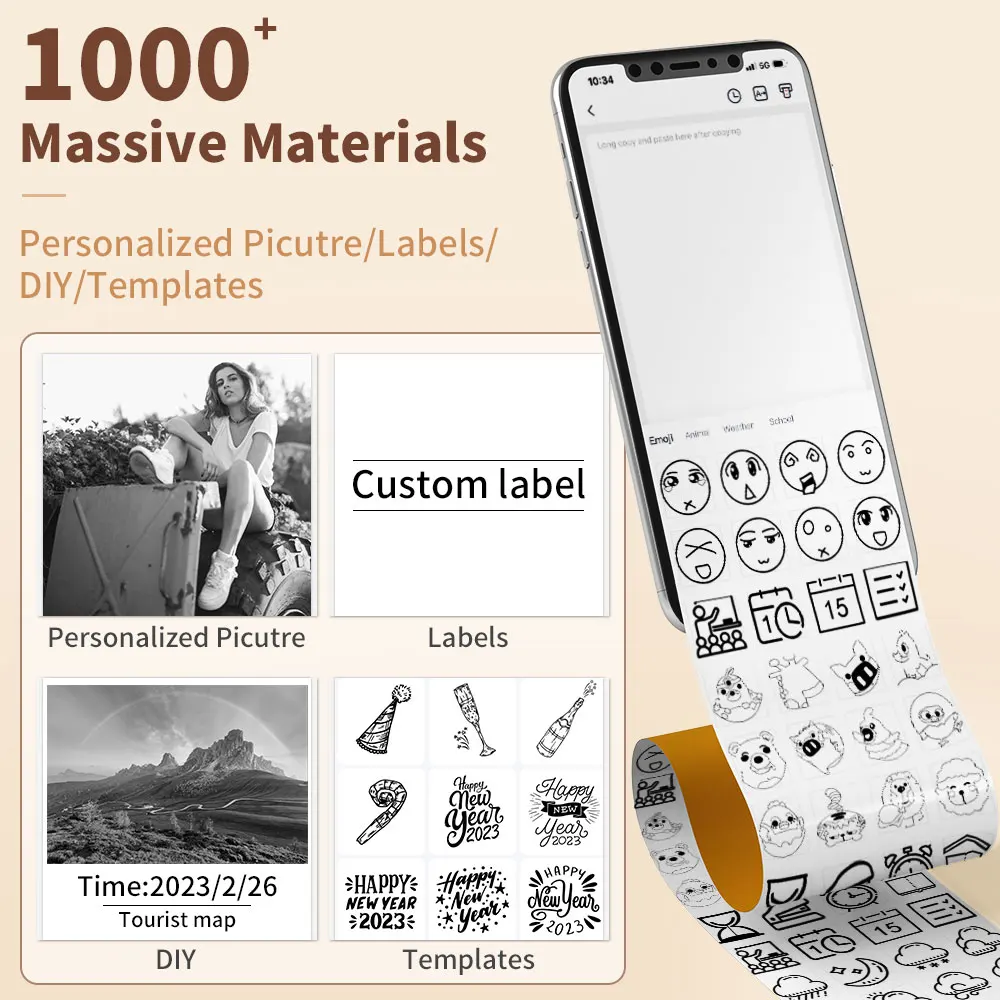 Phomemo Mini T02 - Impresora Térmica Portátil de Etiquetas Adhesivas - imagen 3