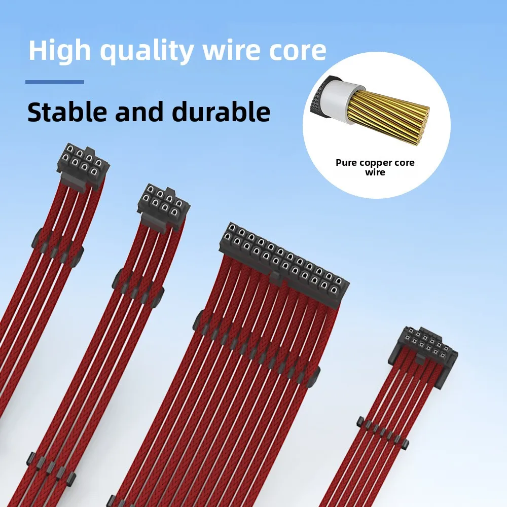 600W 12VHPWR Cable de extensión VGA para computadora Nylon trenzado 16 18AWG 5080 5090 RTX4080 4090Ti 12 + 4 pines 16 pines PCIE 5,0 Cable adaptador - imagen 4