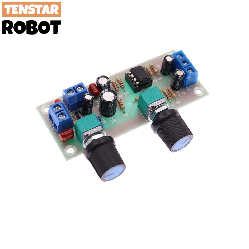 Placa de filtro de paso bajo de suministro único de alta precisión, placa preamplificadora Wubwoofer, 2,1 canales DC 10-24v 22hz-300hz - imagen 4