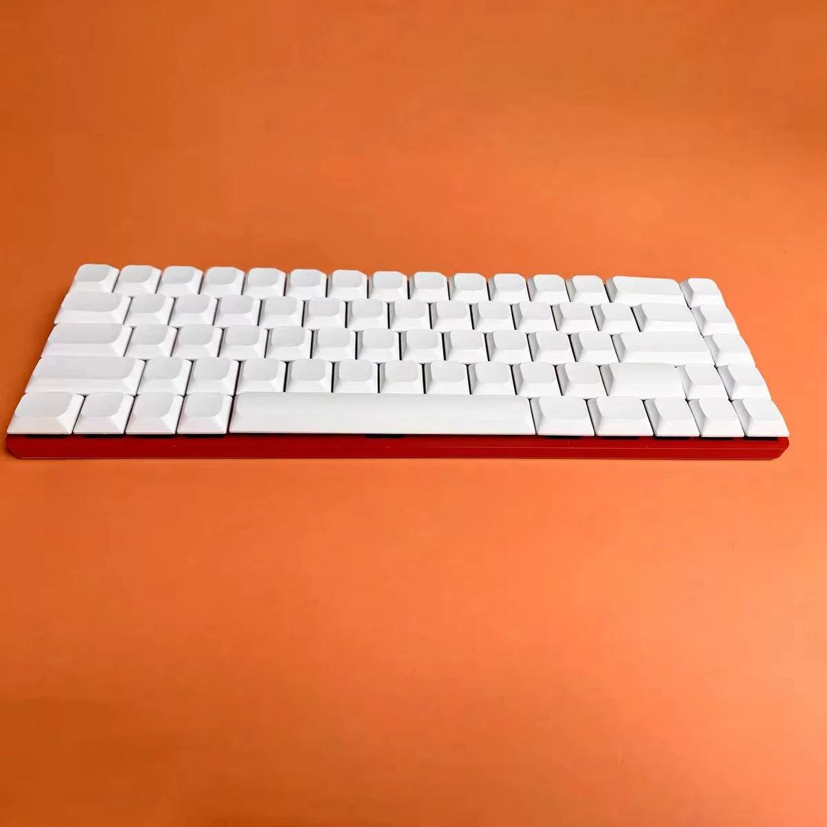 Teclas Sub teñidas de cinco lados de perfil bajo, teclas PBT blancas y blancas, 116 teclas para interruptores Cherry Gateron MX, Teclado mecánico para jugar - imagen 5