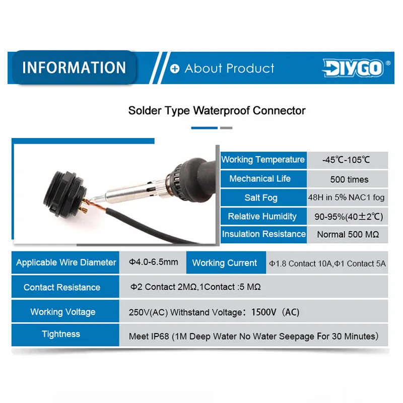 DIY GO macho y hembra acoplamiento aviador enchufe de aviación tipo cuadrado SP16-2 3 4 5 6 7 9 pines Cable eléctrico bloque de terminales a tope - imagen 5