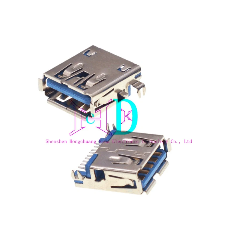 Conector USB 3,0 3,0 tipo A hembra tipo B AF, inserción lateral de 90 grados, interfaz de alta velocidad de 180 grados, terminal de impresora, 2 uds. - imagen 2