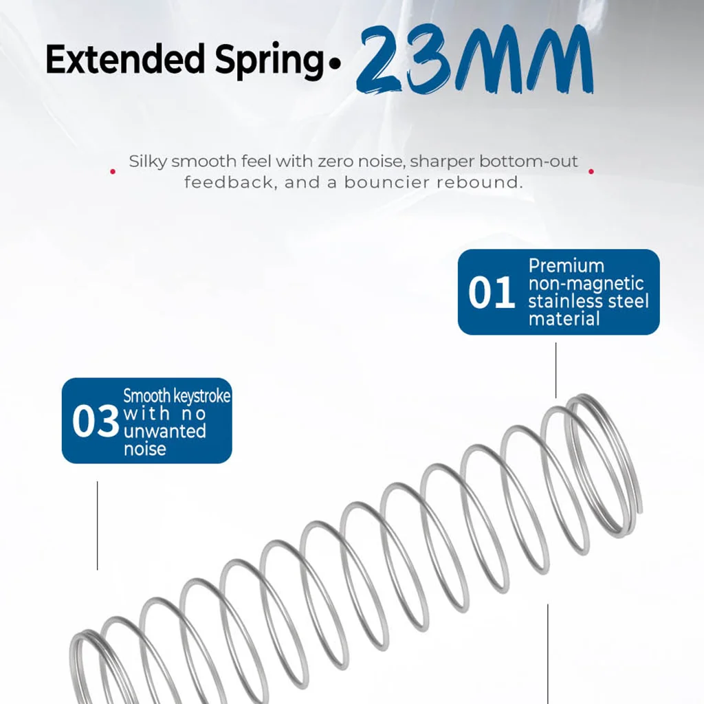 Unionwell Hunyuan interruptor magnético RGB lineal N52 teclado mecánico magnético ATK 68 RX lubricado RT0.001 interruptores de resorte de 23mm - imagen 3
