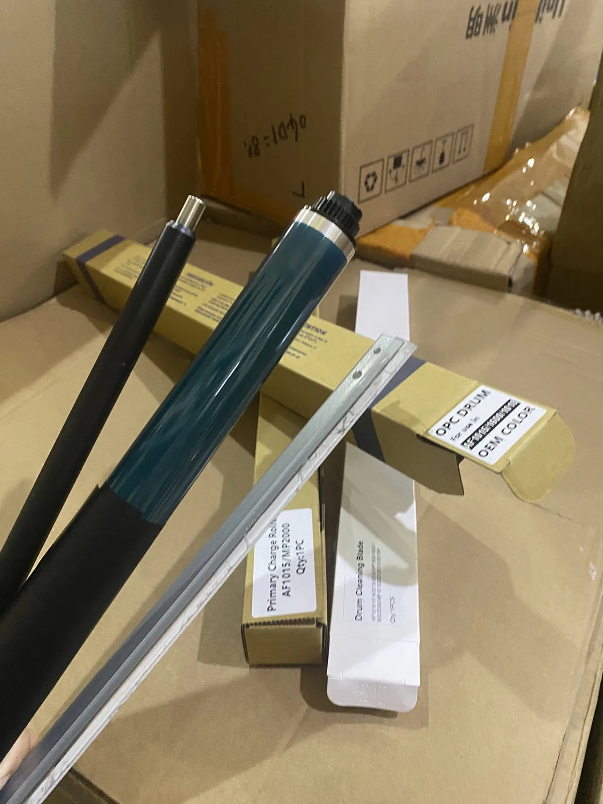 Kit de reconstrucción de tambor para Ricoh MP2014 MP2014D MP2014AD, cuchilla de limpieza + tambor OPC + rodillo de carga