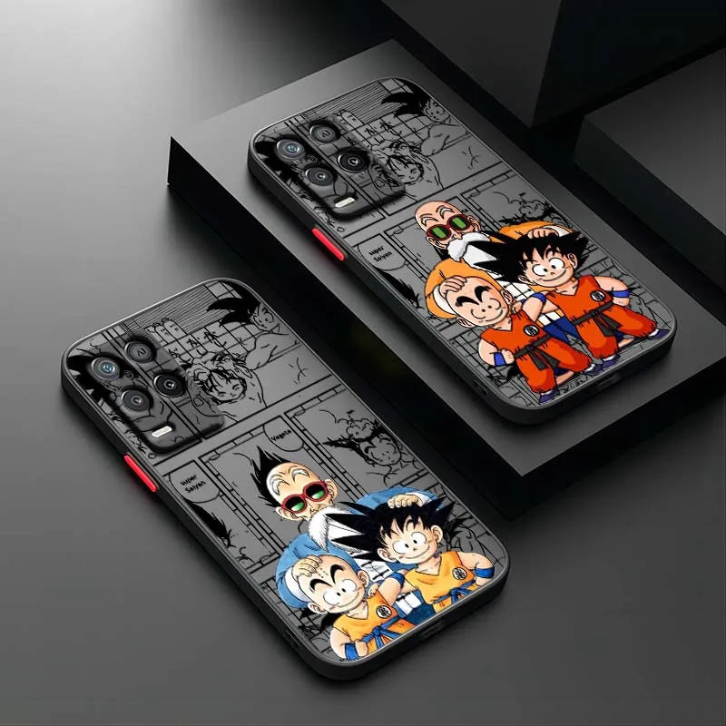 D-Dragon Ball Master Roshi funda para OPPO A96 A78 A74 A72 A58 A53 Reno 10 8 7 6 Lite 5G funda de teléfono translúcida esmerilada