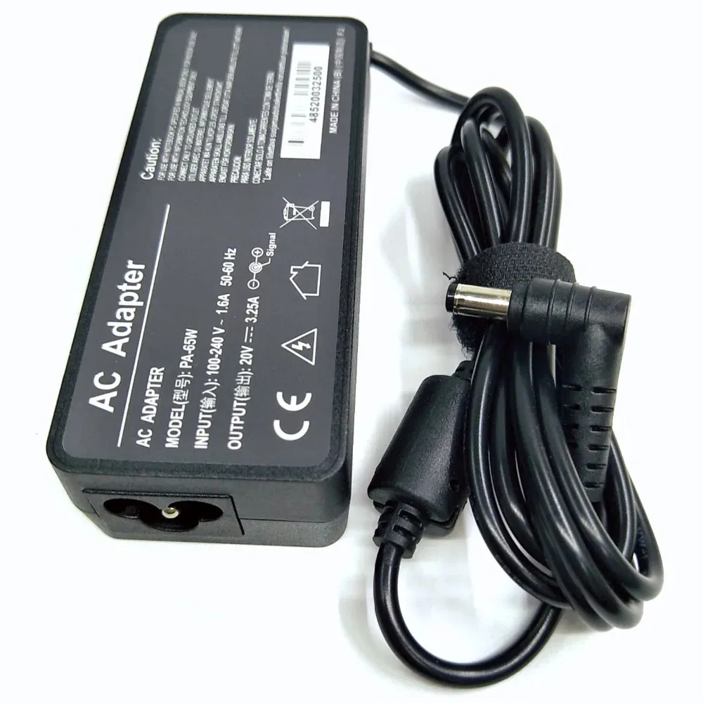 Cargador de ordenador portátil de 65W 20V 3.25A 5,5*2,5mm para Lenovo U130 U350 U310 U410 U430 U450 Y430 Y460 Z360 G230 G430 G360 adaptador de cuaderno - imagen 2