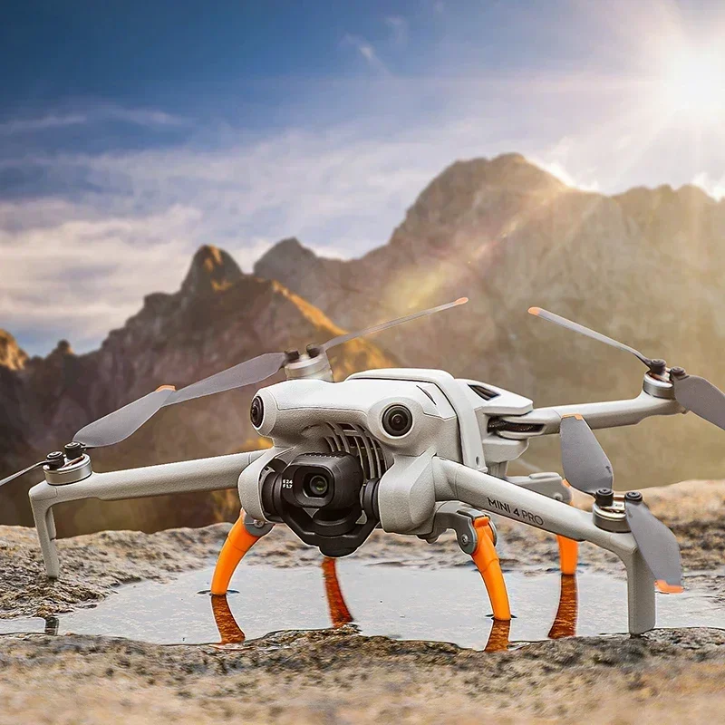 Soporte de elevación de tren de aterrizaje plegable, trípode de protección de patas de araña de liberación rápida para accesorios de Dron DJI Mini 4 Pro