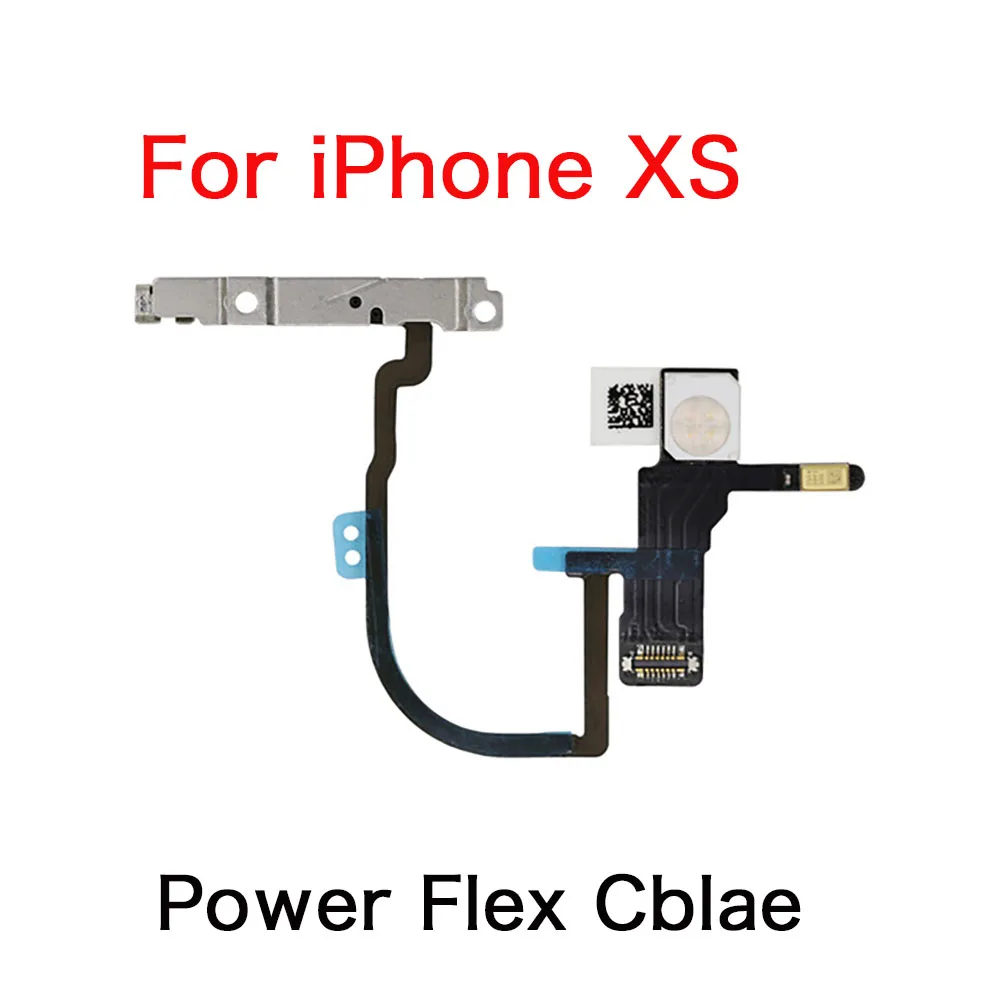 Botón de encendido + Cable flexible de volumen arriba y abajo para iPhone X XR XS Max con reemplazo de micrófono de luz de Flash - imagen 2