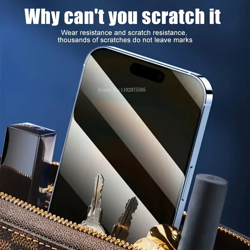 2 uds Ultra HD vidrio templado para iPhone 16 Pro Max 15 14 17 ProMax 14 15 Plus 12 13 17 ProMax Protector de pantalla de instalación sin polvo - imagen 3