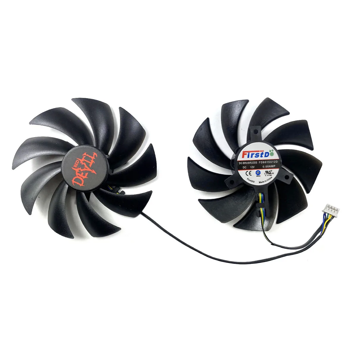 Para ventilador de repuesto de tarjeta gráfica POWERCOLOR Radeon RX6600 6600XT 6650XT Red Devil - imagen 4