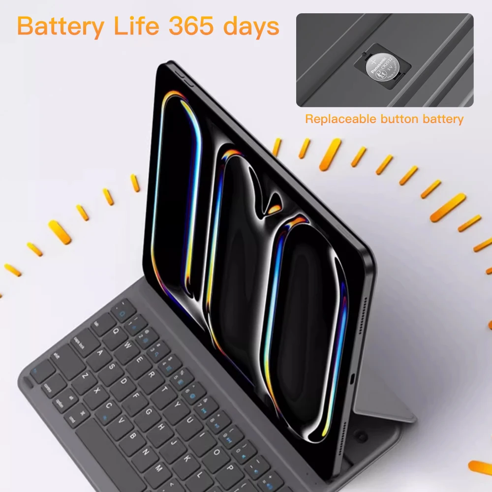 Teclado mágico para IPad 10. ° 11. ° 2025 Air 13 12,9 10,9 11 pulgadas teclado inalámbrico Bluetooth para IPad Pro Air 4 soporte de funda magnética - imagen 5