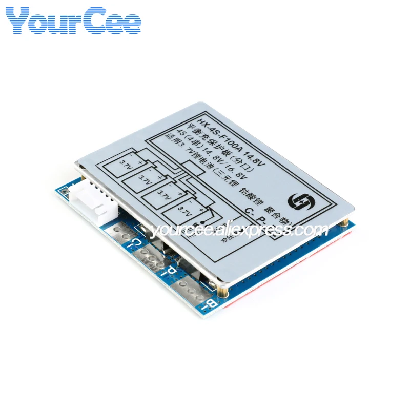 Placa de protección de batería de litio 4S 14,8 V módulo de placa de circuito de batería de litio de polímero de 14,8 V con ecualizador de equilibrio - imagen 3