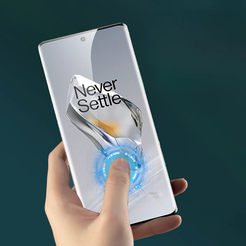 Cristal templado líquido UV 3D para OnePlus 12, Protector de pantalla curvo para One Plus 12 1 + 12, transparente, antiazul, mate, privacidad, vidrio UV - imagen 4