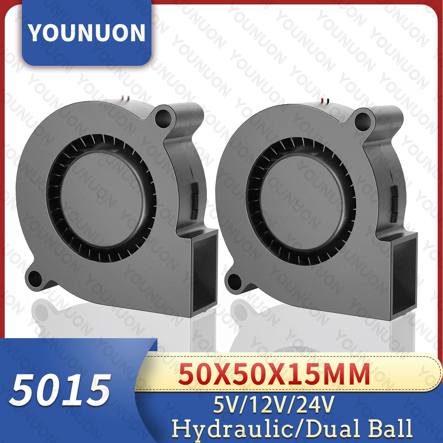 Ventilador sin escobillas 50x15 mm DC 5V-24V