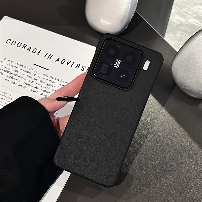 Funda de teléfono de cuero mate, delgada, sencilla, sin marco, para Xiaomi Mi 15 Ultra Redmi K80 Pro Turbo 4 5G, a prueba de golpes - imagen 4