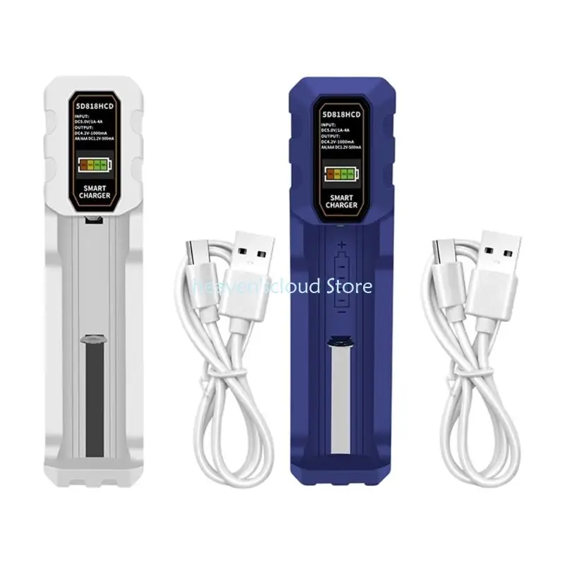 Indicador LED carga batería compartimento inteligente Y88B, función parada automática para celdas 3,7