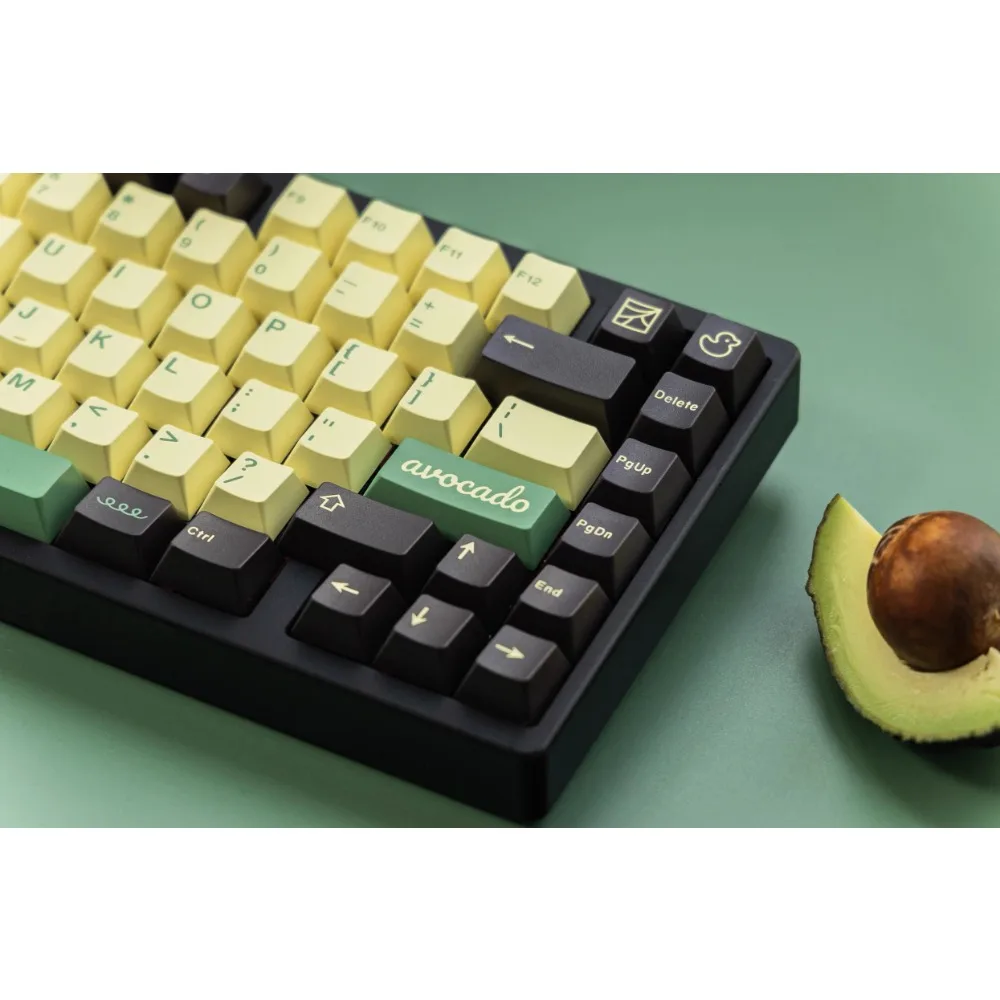 JTK-teclas con tema de aguacate, perfil de cereza, tapa de tecla de dos colores para teclado mecánico, punto personalizado, accesorio artesanal para juegos - imagen 5