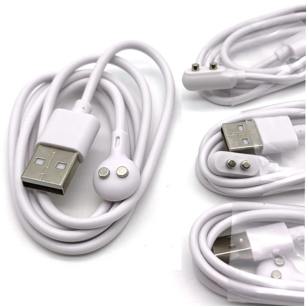 Cable de carga magnético de 2 pines, espaciado central, imán Suctio USB, cargador de energía de 5mm y 7mm para instrumento de belleza, dispositivo inteligente - imagen 5